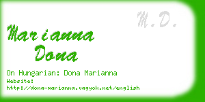 marianna dona business card